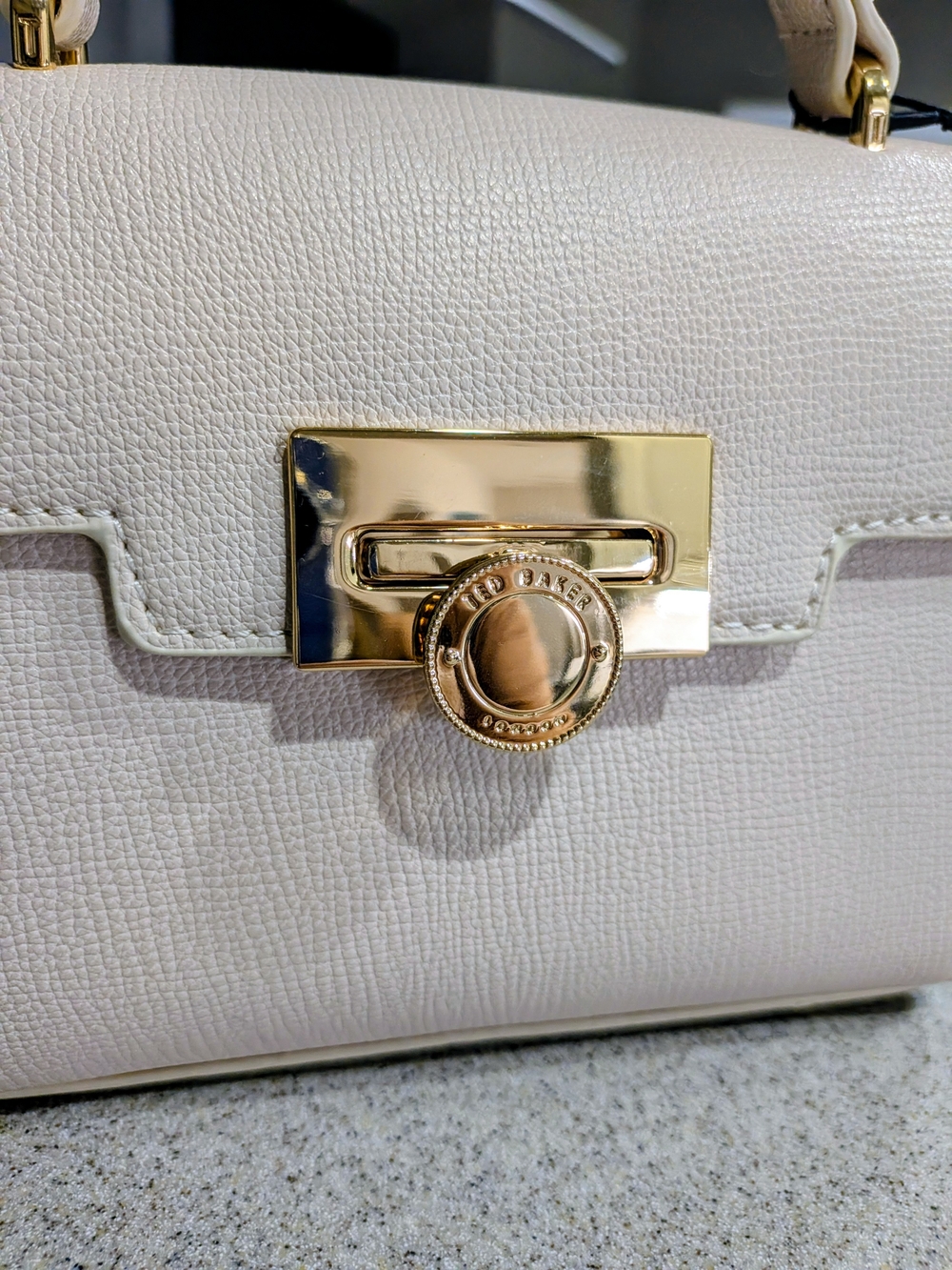 Ted Baker Cream Top-Handle Mini Bag - Picture 3 of 5